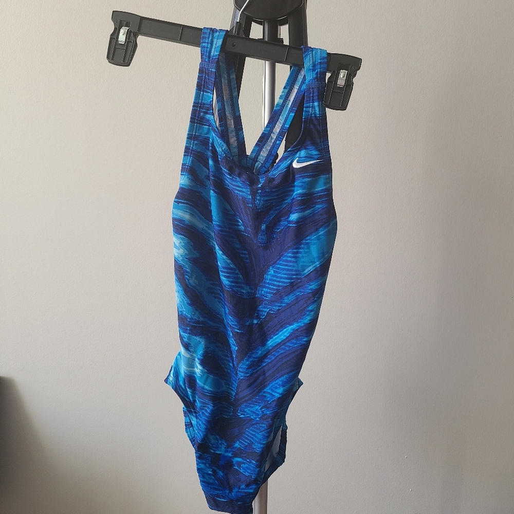 Nike Women's Ocean Blue One-Piece Swimsuit